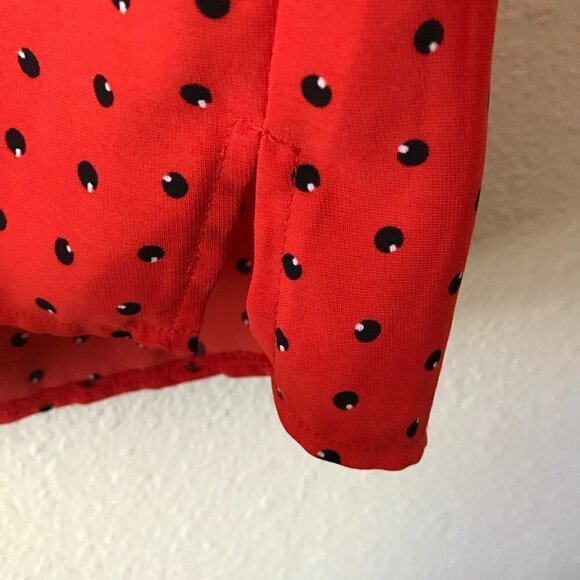 NWOT - Cynthia Rowley Short Sleeves Semi Sheer Blouse - Picture 6 of 13